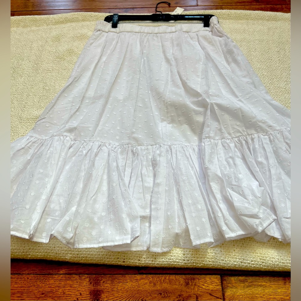 🆕J Crew White skirt (size 8)